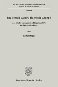 Die Lensch-Cunow-Haenisch-Gruppe._cover