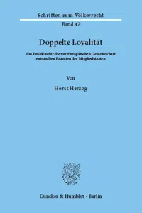 Doppelte Loyalität._cover