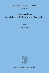 Umweltschutz im völkerrechtlichen Nachbarrecht._cover