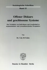 Offener Diskurs und geschlossene Systeme._cover