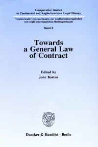 Towards a General Law of Contract._cover