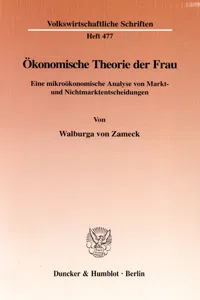 Ökonomische Theorie der Frau._cover