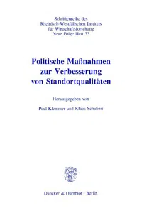 Politische Maßnahmen zur Verbesserung von Standortqualitäten._cover