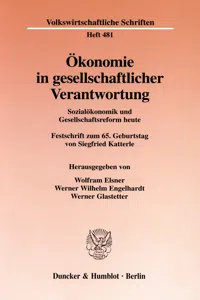 Ökonomie in gesellschaftlicher Verantwortung._cover