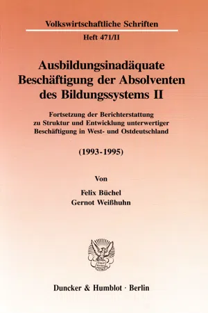 Ausbildungsinadäquate Beschäftigung der Absolventen des Bildungssystems II.