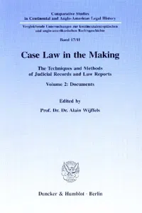 Case Law in the Making._cover