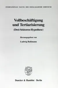 Vollbeschäftigung und Tertiarisierung_cover