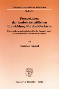 Perspektiven der landwirtschaftlichen Entwicklung Nordost-Sachsens._cover