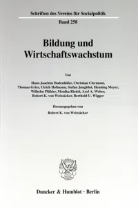 Bildung und Wirtschaftswachstum._cover