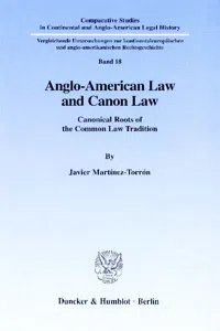 Anglo-American Law and Canon Law._cover