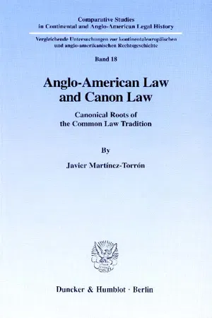 Anglo-American Law and Canon Law.