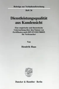 Dienstleistungsqualität aus Kundensicht._cover