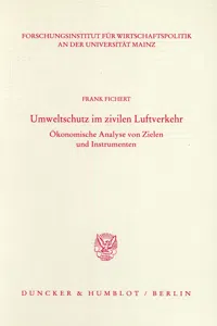 Umweltschutz im zivilen Luftverkehr._cover