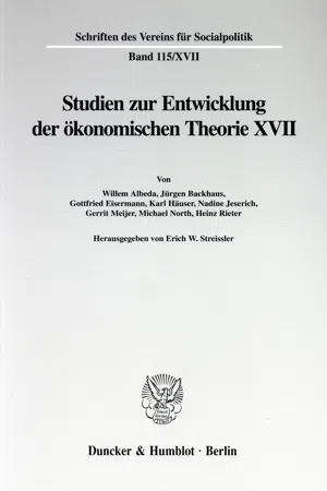 Die Umsetzung wirtschaftspolitischer Grundkonzeptionen in die kontinentaleuropäische Praxis des 19. und 20. Jahrhunderts, II. Teil.