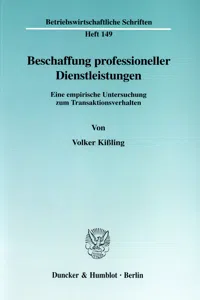 Beschaffung professioneller Dienstleistungen._cover