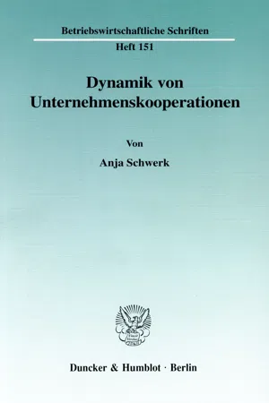 Dynamik von Unternehmenskooperationen.