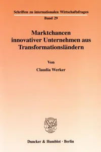 Marktchancen innovativer Unternehmen aus Transformationsländern._cover