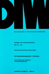 Der Dienstleistungssektor in Hamburg._cover