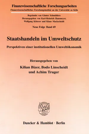 Staatshandeln im Umweltschutz.