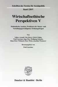 Wirtschaftsethische Perspektiven V._cover