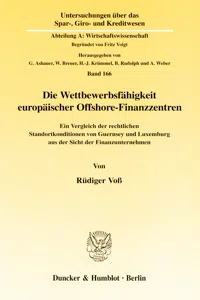 Die Wettbewerbsfähigkeit europäischer Offshore-Finanzzentren._cover