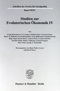 Studien zur Evolutorischen Ökonomik IV._cover