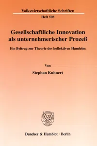 Gesellschaftliche Innovation als unternehmerischer Prozeß._cover