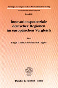 Innovationspotenziale deutscher Regionen im europäischen Vergleich._cover