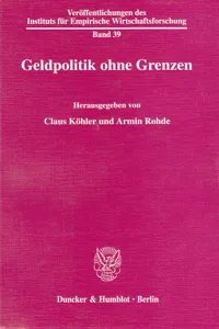 Geldpolitik ohne Grenzen._cover