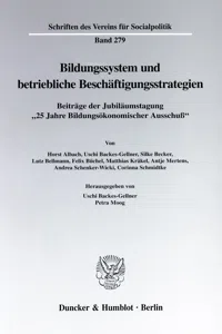 Bildungssystem und betriebliche Beschäftigungsstrategien._cover