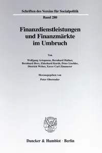 Finanzdienstleistungen und Finanzmärkte im Umbruch._cover