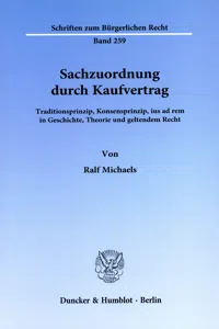 Sachzuordnung durch Kaufvertrag._cover