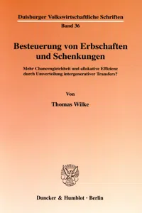 Besteuerung von Erbschaften und Schenkungen._cover