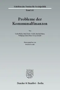 Probleme der Kommunalfinanzen._cover