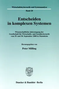 Entscheiden in komplexen Systemen._cover