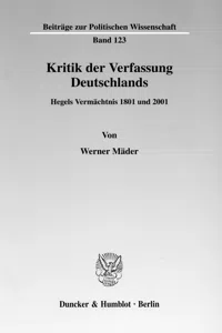 Kritik der Verfassung Deutschlands._cover