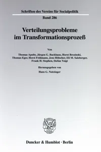 Verteilungsprobleme im Transformationsprozeß._cover