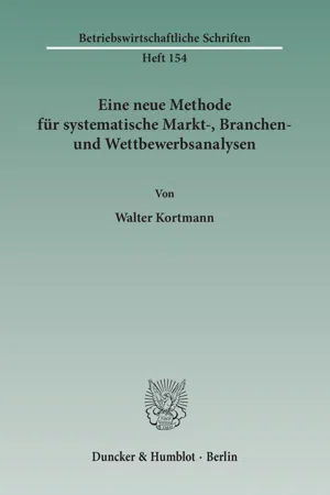 Eine neue Methode für systematische Markt-, Branchen- und Wettbewerbsanalysen.