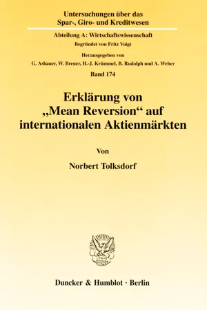 Erklärung von "Mean Reversion" auf internationalen Aktienmärkten.