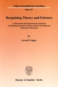 Bargaining Theory and Fairness._cover