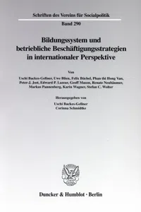 Bildungssystem und betriebliche Beschäftigungsstrategien in internationaler Perspektive._cover