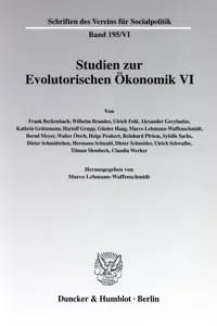 Studien zur Evolutorischen Ökonomik VI._cover