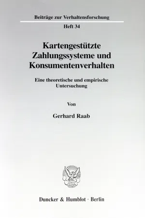 Kartengestützte Zahlungssysteme und Konsumentenverhalten.