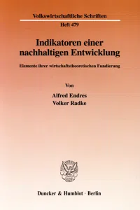 Indikatoren einer nachhaltigen Entwicklung._cover