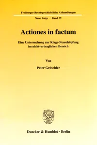 Actiones in factum._cover