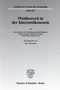 Wettbewerb in der Internetökonomie._cover