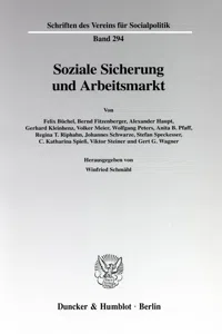 Soziale Sicherung und Arbeitsmarkt._cover