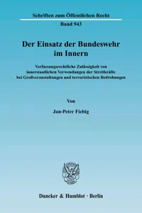 Der Einsatz der Bundeswehr im Innern._cover