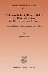 Technologische Spillover-Effekte als Determinanten des Wirtschaftswachstums._cover