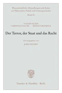 Der Terror, der Staat und das Recht._cover